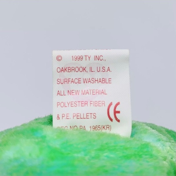 KICKS Bear, TY Beanie Babies, embroidered Soccer ball emblem, No Hangtag, 1999, - Picture 8 of 8